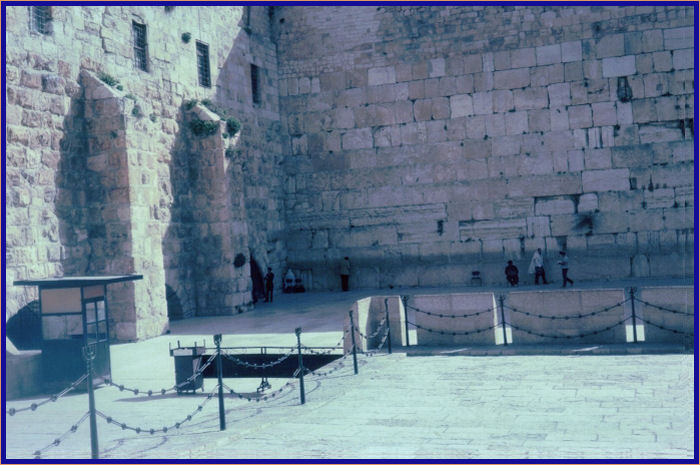 Entrance to the men's section of the Western Wall